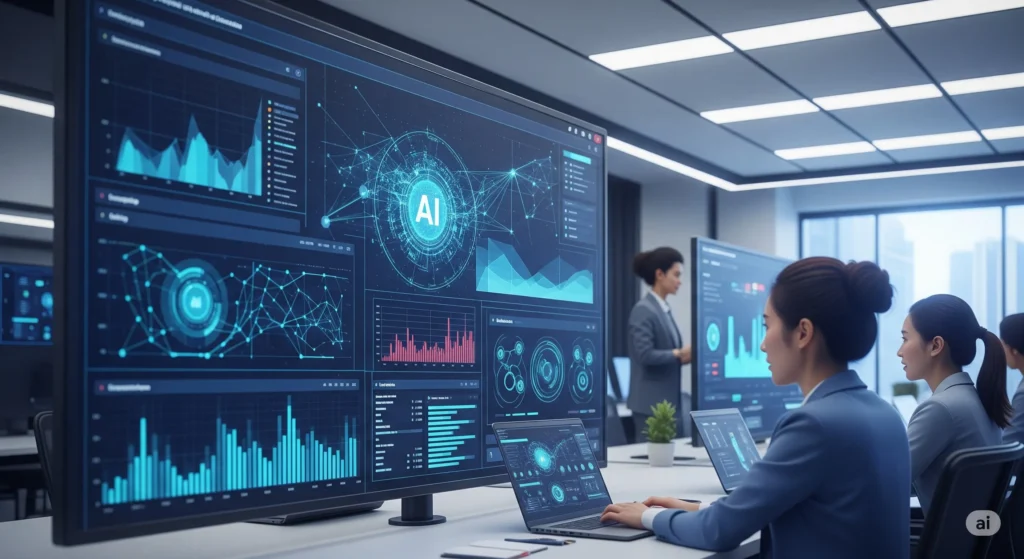 Image: AI-driven data analysis for strategic insights.