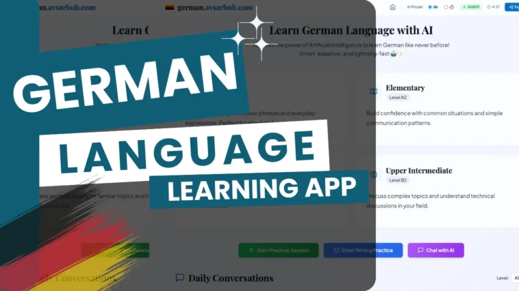 German Language Learning App avsarhub